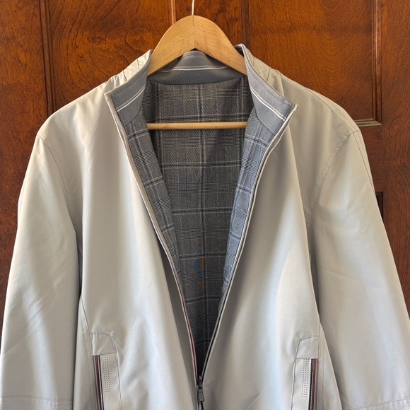 NWT Authentic American Heritage Men’s Small Reversible Bomber Jacket in Cement - Picture 6 of 16